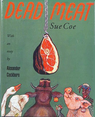 כריכת Dead Meat משנת 1996, ספר המסכם ביקורים בכ-40 משחטות במשך שש שנים