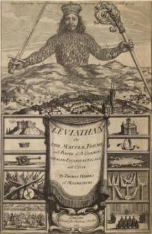 הספר לוויתן של תומס הובס (1651): ניסיון מוקדם לבסס את המוסר על אמנה חברתית דימיונית.
